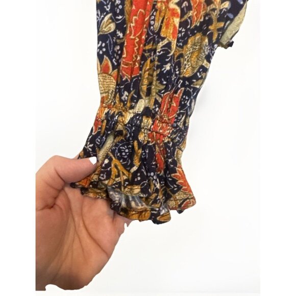 Anthropologie Bl^nk London Colorful Embroidered Long Sleeve Blouse Top Sz S NEW - Picture 3 of 10